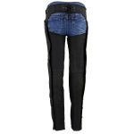 Milwaukee Leather SH1956 Women’s ‘Winged’ Solid Black Textile Chaps - Image 2