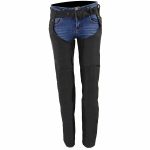 Milwaukee Leather SH1956 Women’s ‘Winged’ Solid Black Textile Chaps - Image 8