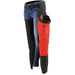 Milwaukee Leather SH1956 Women’s ‘Winged’ Black and Red Textile Chaps - Image 4