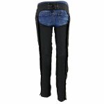 Milwaukee Leather SH1956 Women’s ‘Winged’ Black and Red Textile Chaps - Image 2