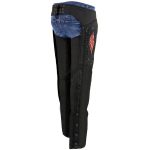 Milwaukee Leather SH1956 Women’s ‘Winged’ Black and Red Textile Chaps - Image 9