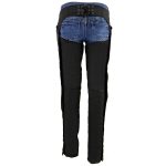 Milwaukee Leather SH1956 Women’s ‘Winged’ Black and Pink Textile Chaps - Image 2