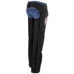 Milwaukee Leather SH1956 Women’s ‘Winged’ Black and Pink Textile Chaps - Image 9
