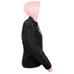 NexGen SH1966 Ladies Black and Pink 3/4 Jacket with Reflective Tribal and Hoodie - Image 6