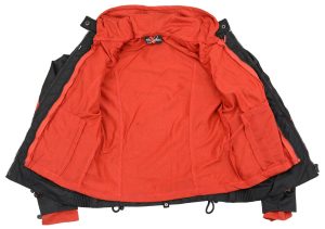 NexGen SH1998 Ladies Red and Black Textile Racer Jacket with Removable Hoodie - Image 5