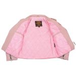 Milwaukee Leather SH2010 Girls Toddler Classic Style Pink Leather Motorcycle Jacket - Image 4