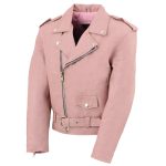 Milwaukee Leather SH2010 Girls Toddler Classic Style Pink Leather Motorcycle Jacket - Image 7