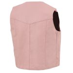 Milwaukee Leather SH2011PINK Girls Pink Three Snap Leather Vest - Image 5