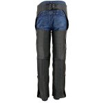 Milwaukee Leather SH2013 Kids Unisex Black Classic Leather Chaps - Image 2