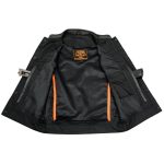 Milwaukee Leather SH2036 Men’s Black Club Style’ Open Neck Leather Vest - Image 6