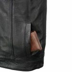 Milwaukee Leather SH2036 Men’s Black Club Style’ Open Neck Leather Vest - Image 8