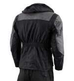 NexGen Men’s SH2049 Black and Grey Hooded Water Proof Armored Rain Suit - Image 5