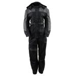 NexGen Ladies SH204901 Black and Grey Armored and Hooded Water Proof Rain Suit