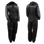 NexGen Ladies SH204901 Black and Grey Armored and Hooded Water Proof Rain Suit - Image 2