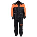 NexGen Men’s SH2051 Black and Orange Hooded Water Proof Armored Rain Suit