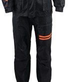 NexGen Men’s SH2051 Black and Orange Hooded Water Proof Armored Rain Suit - Image 5
