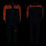 NexGen Men’s SH2051 Black and Orange Hooded Water Proof Armored Rain Suit - Image 3