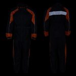 NexGen Men’s SH2052 Black and Orange Hooded Water Proof Armored Rain Suit - Image 3