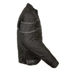 NexGen SH212102T Men’s Tall Sizes Black Textile Vented Moto Jacket with Reflective Piping - Image 4