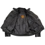 NexGen SH2153 Men’s Black and Blue CE Armored Motorcycle Textile and Leather Combo Jacket - Image 4