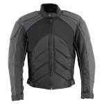 NexGen SH2153 Men’s Black and Blue CE Armored Motorcycle Textile and Leather Combo Jacket - Image 10