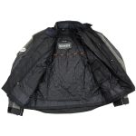 NexGen SH2153 Men’s Black and Orange CE Armored Motorcycle Textile and Leather Combo Jacket - Image 4
