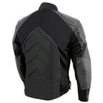 NexGen SH2153 Men’s Black and Orange CE Armored Motorcycle Textile and Leather Combo Jacket - Image 7