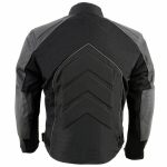 NexGen SH2153 Men’s Black and Orange CE Armored Motorcycle Textile and Leather Combo Jacket - Image 2