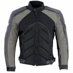 NexGen SH2153 Men’s Black and Orange CE Armored Motorcycle Textile and Leather Combo Jacket - Image 9