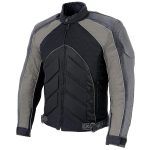 NexGen SH2153 Men’s Black and Orange CE Armored Motorcycle Textile and Leather Combo Jacket - Image 8