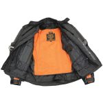 NexGen SH2153 Men’s Combo Black and Red CE Armored Leather and Textile with Mesh Motorcycle Jacket - Image 4