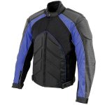 NexGen SH2153 Men’s Black and Grey CE Armored Motorcycle Textile and Leather Combo Jacket - Image 8