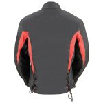 Nexgen SH2188 Women’s Black and Red Textile Motorcycle Riding Jacket with Side Stretch and Lacing - Image 2