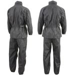 NexGen SH2215 Men’s Lightweight Oxford Nylon Black Water Resistant Rain Suit - Image 5