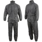 NexGen SH2215 Men’s Lightweight Oxford Nylon Black Water Resistant Rain Suit - Image 6