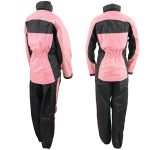NexGen SH222201 Ladies Black and Pink Oxford Water Proof Rain Suit - Image 6