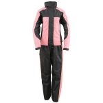 NexGen SH222201 Ladies Black and Pink Oxford Water Proof Rain Suit - Image 5