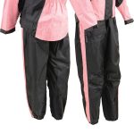 NexGen SH222201 Ladies Black and Pink Oxford Water Proof Rain Suit - Image 9