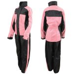 NexGen SH222201 Ladies Black and Pink Oxford Water Proof Rain Suit - Image 10