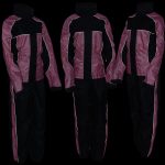 NexGen SH222201 Ladies Black and Pink Oxford Water Proof Rain Suit - Image 2