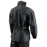 NexGen SH2225 Men’s Black Waterproof Rain Suit with Reflective Piping - Image 7