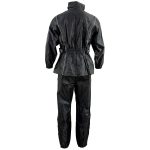 NexGen SH2225 Men’s Black Waterproof Rain Suit with Reflective Piping - Image 2
