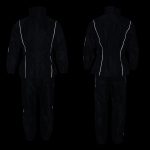 NexGen SH2225 Men’s Black Waterproof Rain Suit with Reflective Piping - Image 4