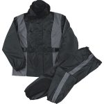 Milwaukee Leather SH2225L Women’s Black and Grey Waterproof Rain Suit with Reflective Piping - Image 10