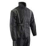 NexGen SH222503 Women’s Motorcycle-Outdoors Black and Grey Hooded Water Proof Rain Suit - Image 10