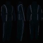 NexGen SH222503 Women’s Motorcycle-Outdoors Black and Grey Hooded Water Proof Rain Suit - Image 2