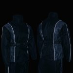 NexGen SH222503 Women’s Motorcycle-Outdoors Black and Grey Hooded Water Proof Rain Suit - Image 4