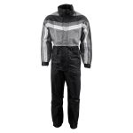 NexGen Men’s SH2226 Black and Grey Hooded Water Proof Rain Suit