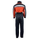 NexGen Men’s SH2226 Black and Orange Hooded Water Proof Rain Suit - Image 2