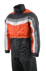 NexGen Men’s SH2226 Black and Orange Hooded Water Proof Rain Suit - Image 4